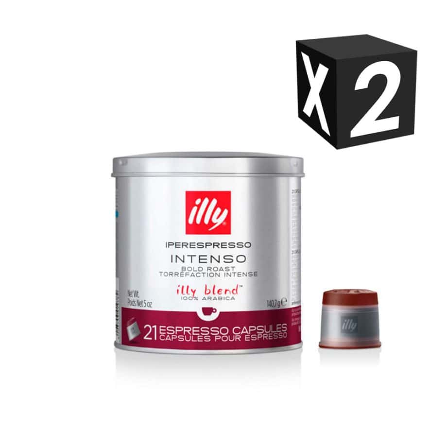 2X - CAFÉ ILLY IPERESPRESSO HOME 21 CÁPSULAS TOSTADO INTENSO