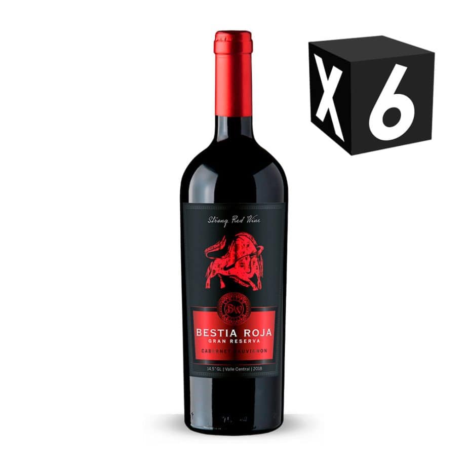 CAJA X6 - BESTIA ROJA GRAN RESERVA CABERNET SAUVIGNON