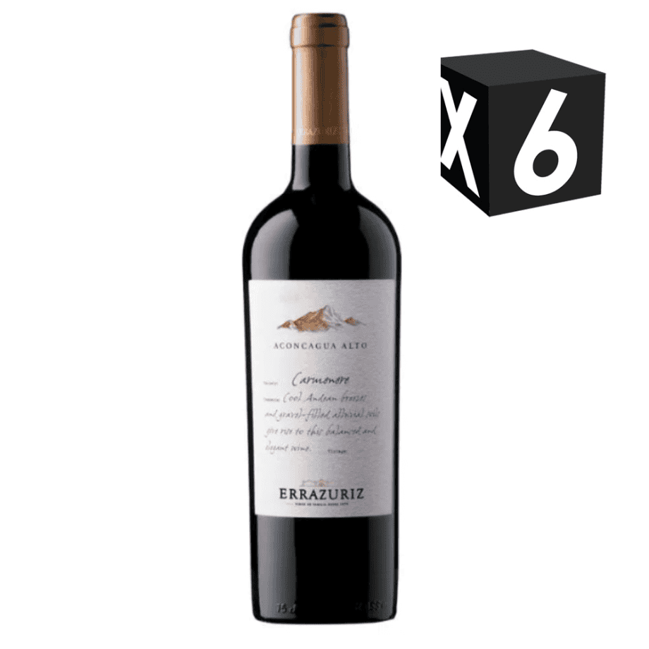 CAJA X6 - ERRAZURIZ ACONCAGUA ALTO CARMENERE