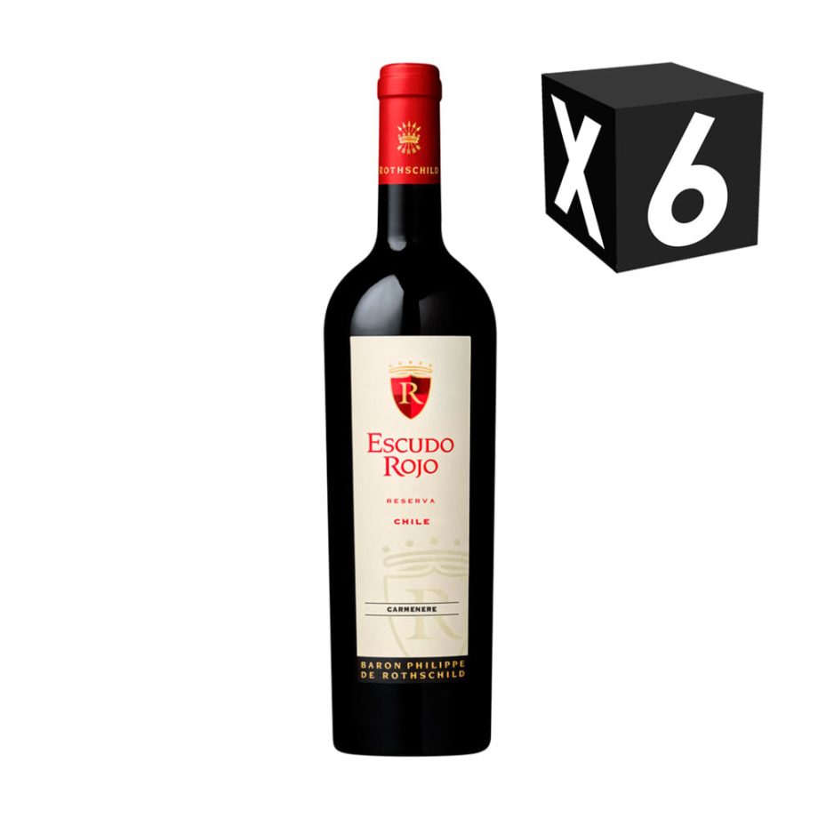 CAJA X6 - ESCUDO ROJO RESERVA CARMENERE
