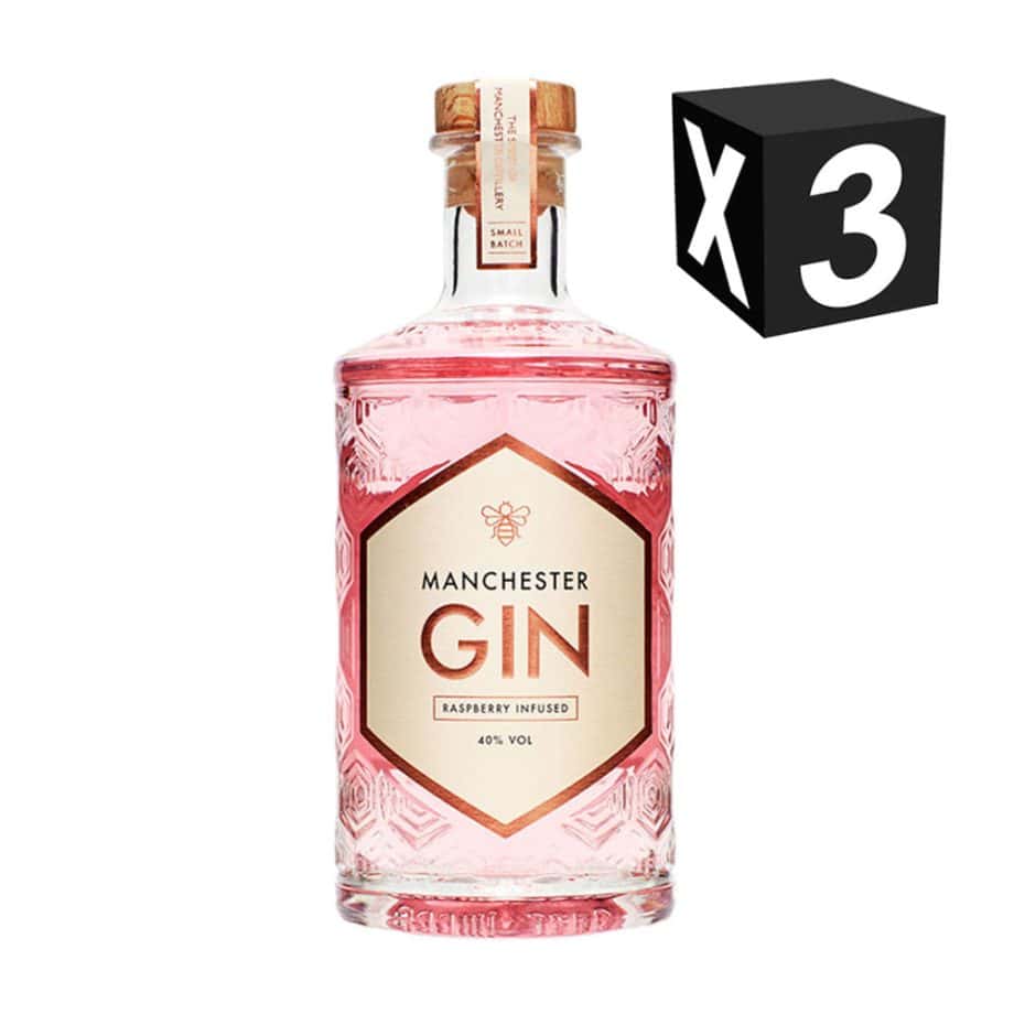GIN X3 - MANCHESTER RASPBERRY 750ML