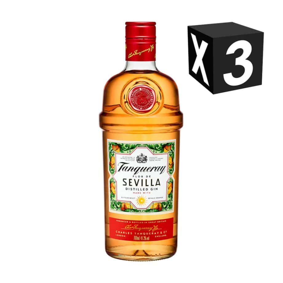 GIN X3 - TANQUERAY FLOR DE SEVILLA 700ML