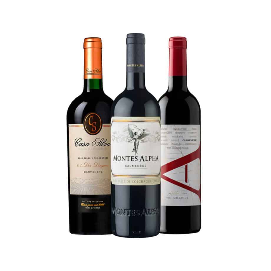 PACK 3 VINOS CARMENERE