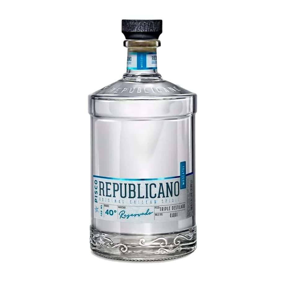 PISCO REPUBLICANO MOSCATEL TRIPLE DESTILADO 750ML