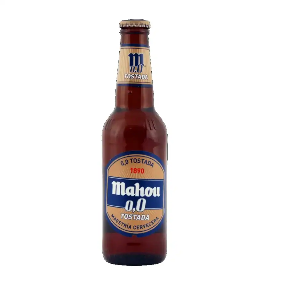 CERVEZA MAHOU 0,0 TOSTADA 330ML