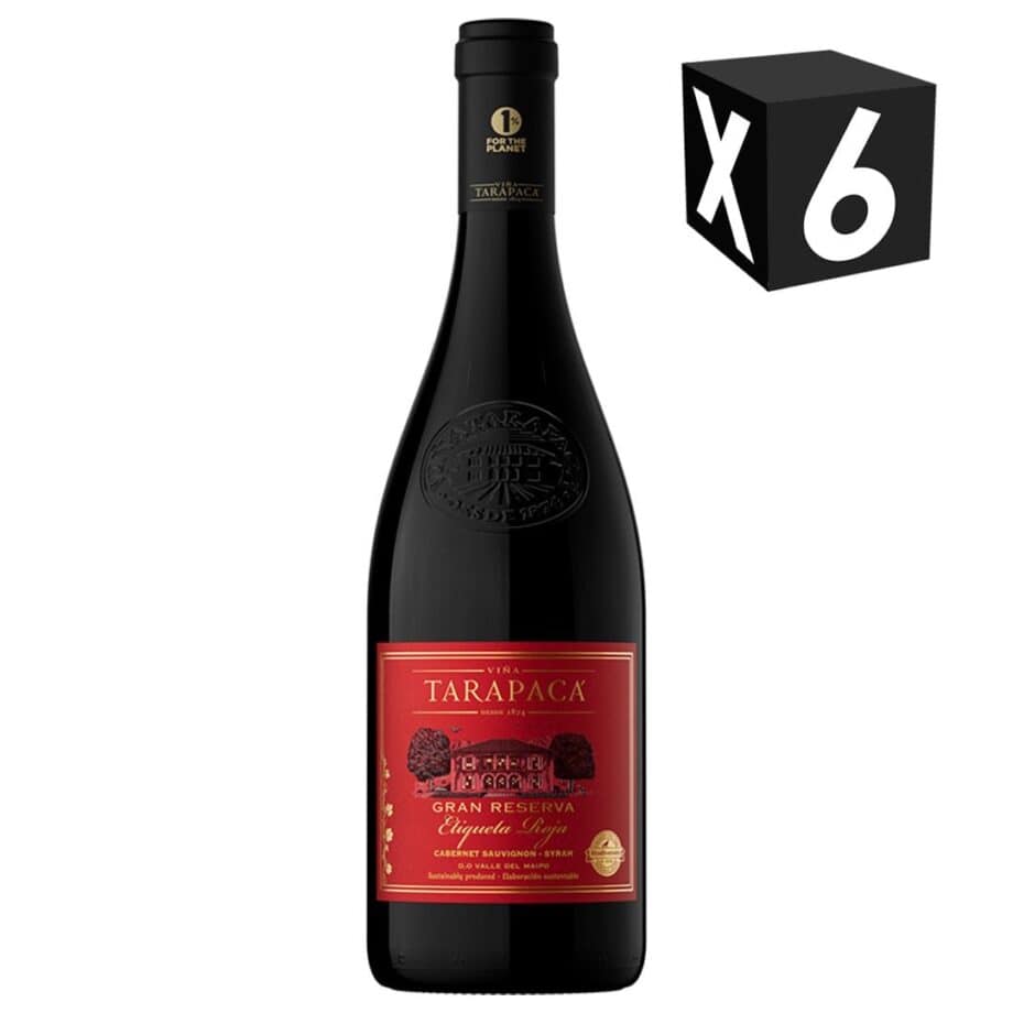 CAJAS X6 - TARAPACA ETIQUETA ROJA GRAN RESERVA RED BLEND